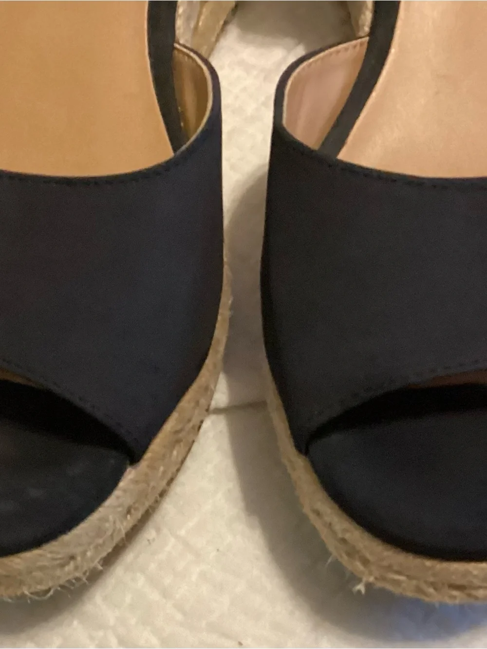 Tommy Hilfiger Espadrilles Women's Wedges Ankle Buckle Blue Sandals 8 1/2M